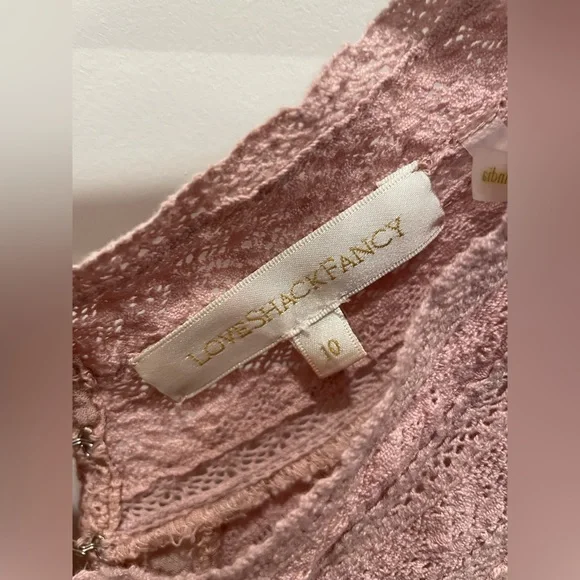 Like new Loveshackfancy pink cheri dress in Sz 10 - Picture 8 of 9